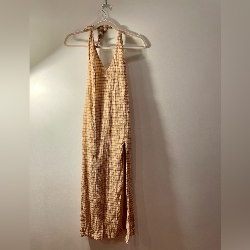 Plaid Halter Sundress